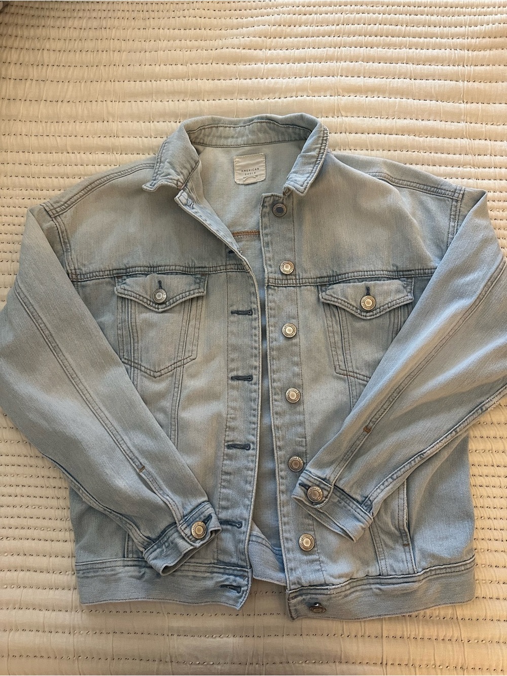 American Eagle Outfitters Light Blue Denim Jean Jacket